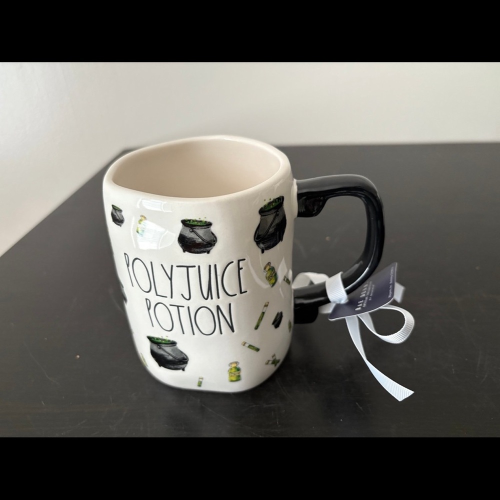 Harry Potter Polyjuice Potion Ceramic Coffee Mug - White & Black NWT